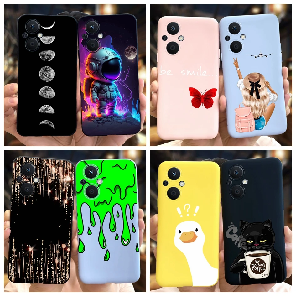 Funda de silicona blanda para OPPO Reno 7 Lite, cubierta de dibujos animados pintada a la moda, parachoques, CPH2343