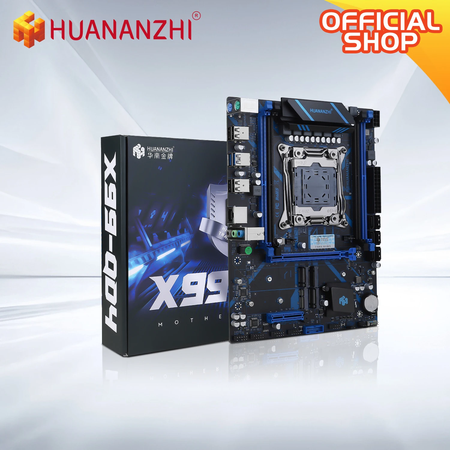 HUANANZHI X99 QD4 LGA 2011-3 XEON X99 placa base Intel E5 2640 2666 2670 2696 V3 V4 compatible con memoria DDR4 RECC NON-ECC NVME SATA - imagen 4