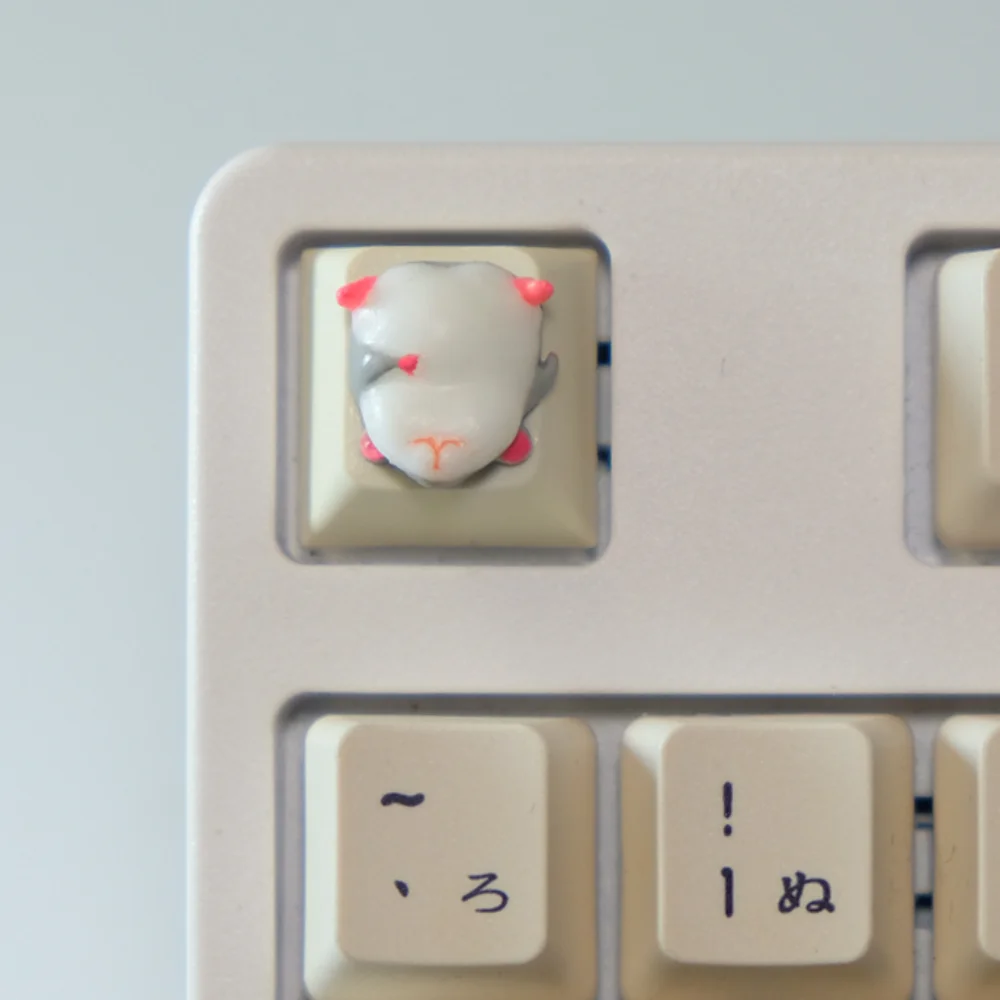 Tapa de teclado mecánico tridimensional para hámster gordo, regalo de cumpleaños para hombres y mujeres, teclas personalizadas creativas - imagen 3
