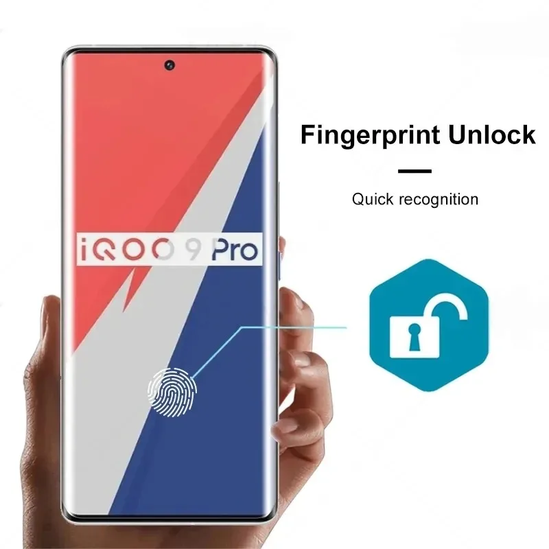 Protector de pantalla UV para VIVO X100Ultra X100SPro película de vidrio templado X60 X70 X80 X90 Pro Plus + funda de película protectora para teléfono móvil - imagen 4