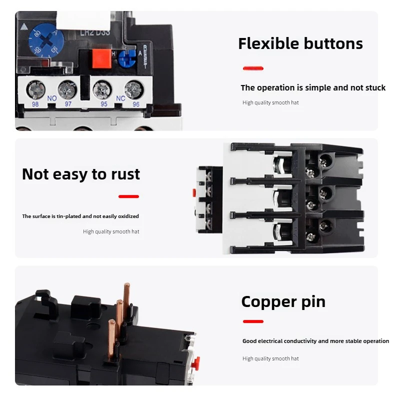 JR28-25 relé de sobrecarga térmica LRD LR2-D13 tipo de conversión punto táctil 0-40A protección térmica de sobrecarga - imagen 5