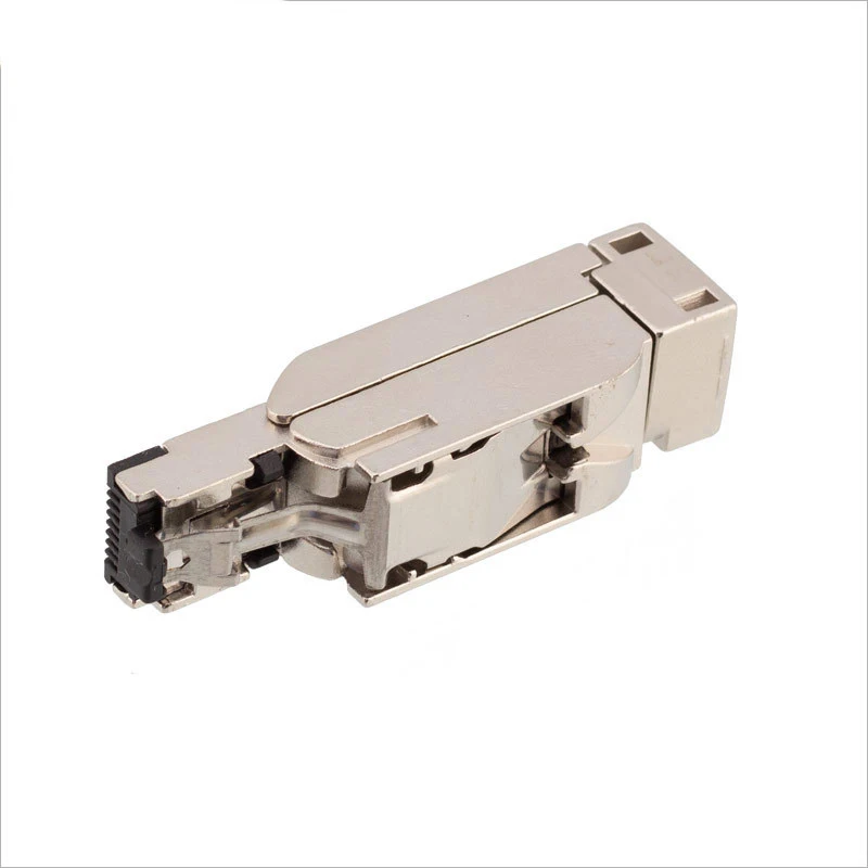 Profinet-conector de campo Industrial de 4 pines, Conector de ángulo recto, enchufe Modular de 4 núcleos, blindado para Siemens 6GK1901-1BB10-2AA0 - imagen 4