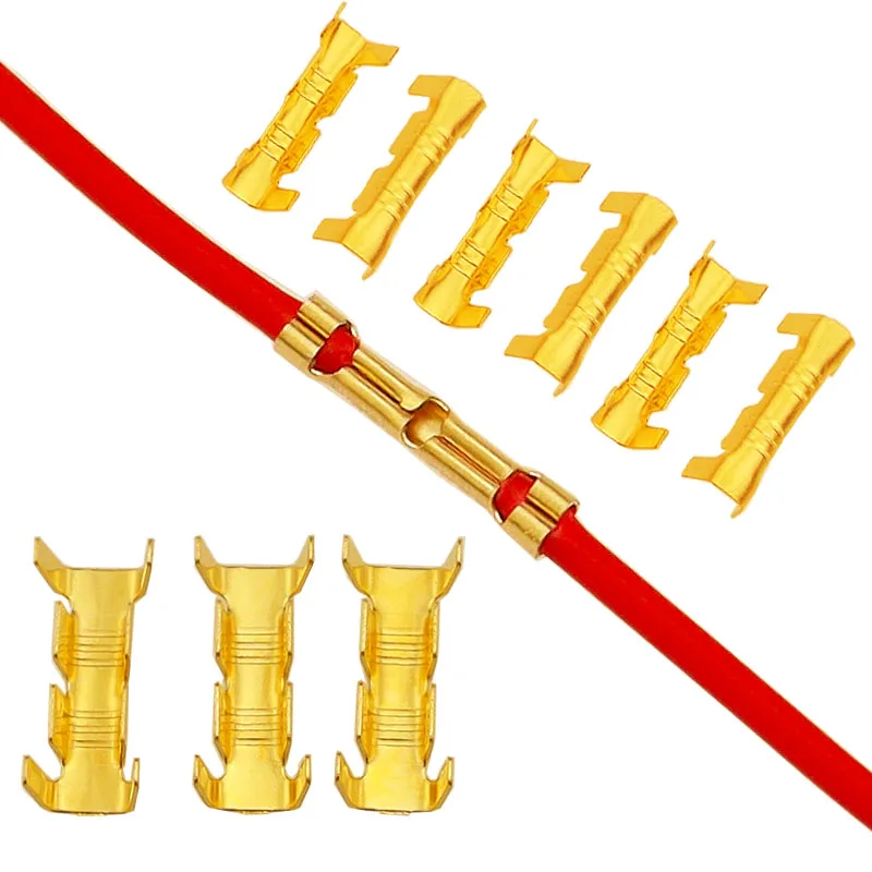 50 Uds 453 453C Cable Terminal en forma de U Terminal rápido Terminal de Fascia de diente pequeño 0,5-1,5 mm2 2,5-4,0 mm2 - imagen 4