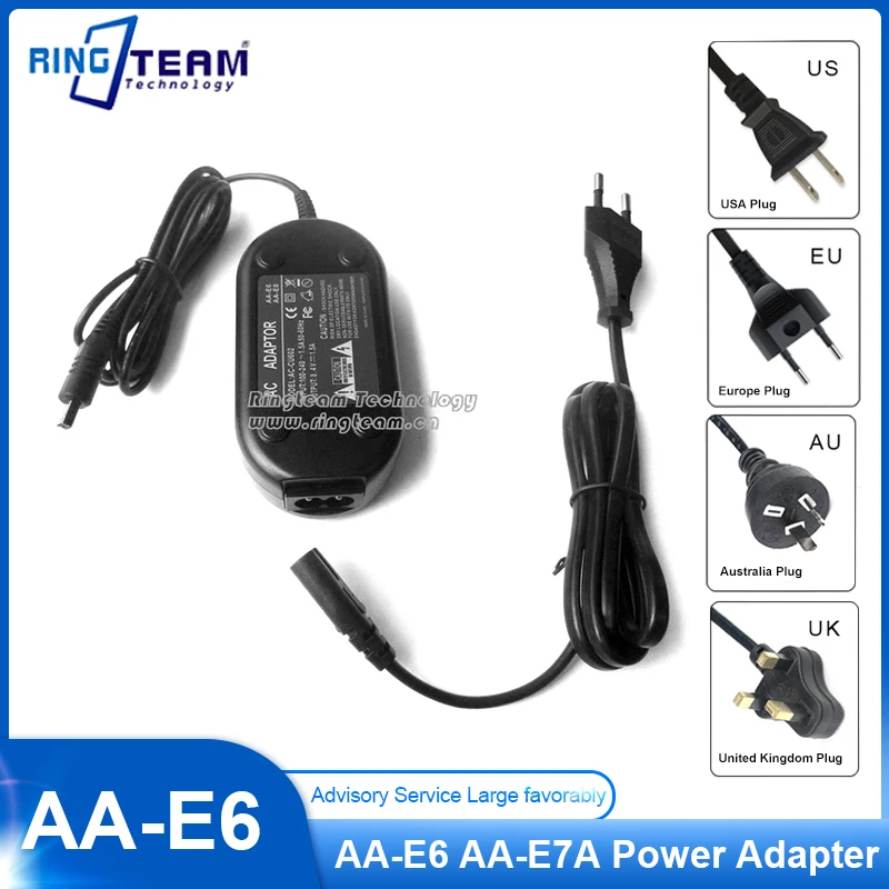 AA-E6 AA-E7A AAE6 AAE7A adaptador de corriente alterna reemplazar la videocámara Samsung para SC L650 L700 L710 L750 L770 L810 L860 L870 M50 M51 M52 - imagen 2