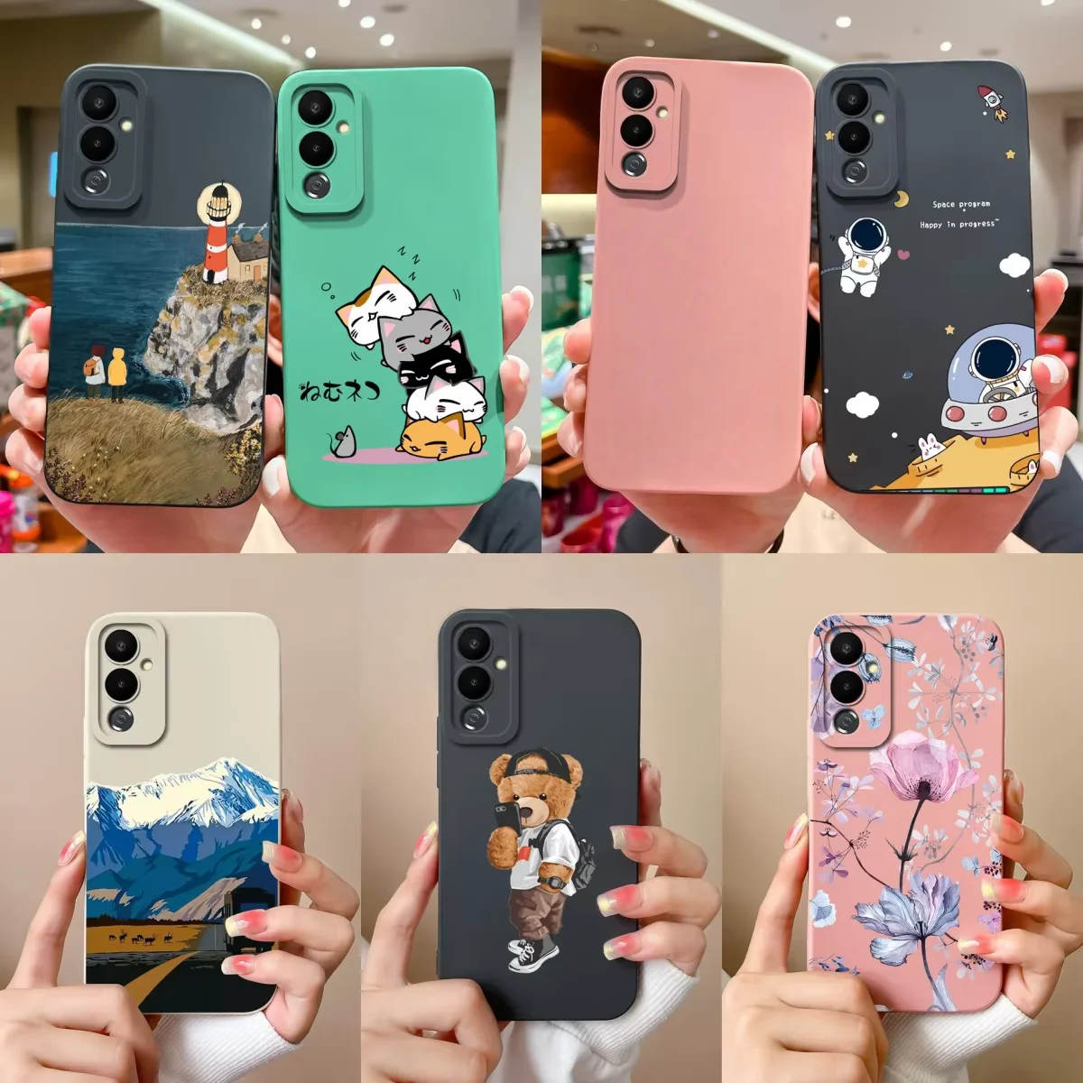 Para Tecno Pova 4 Pro funda de teléfono de dibujos animados de silicona líquida de alta calidad cobertura completa carcasa anticaída para parachoques Tecno Pova4 Pro