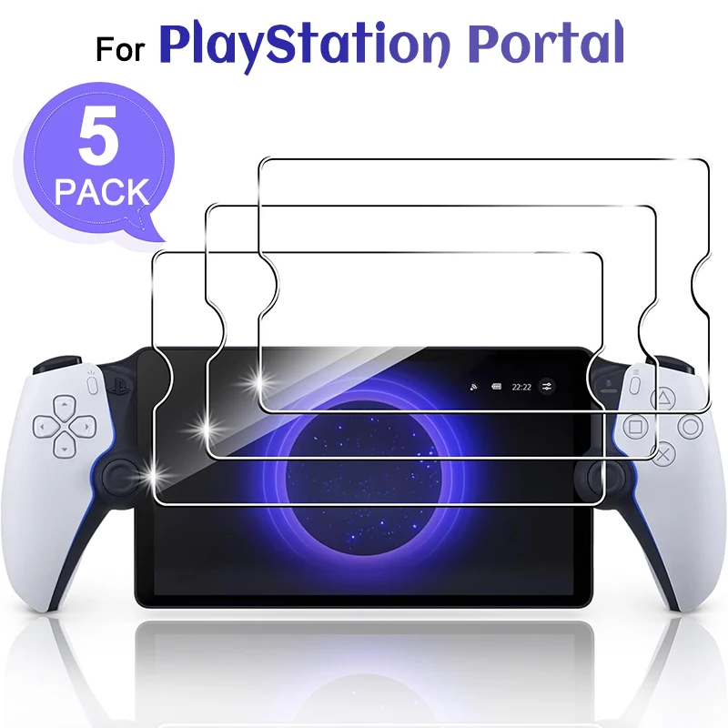 Protectores de pantalla de vidrio templado para Sony PlayStation Portal HD, película protectora transparente para PlayStation PS5, 1-5 uds.
