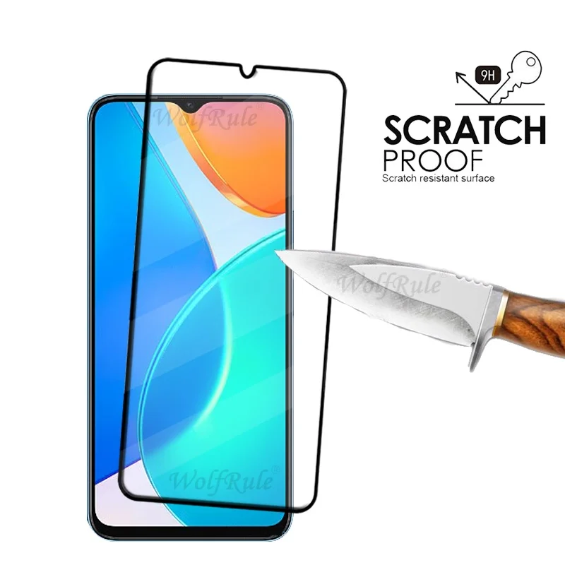 4 Uds para Huawei Honor X6 vidrio Honor X6 vidrio templado 9H Protector de teléfono cubierta completa pegamento 9H HD Protector de pantalla Honor X6 X 6 - imagen 2