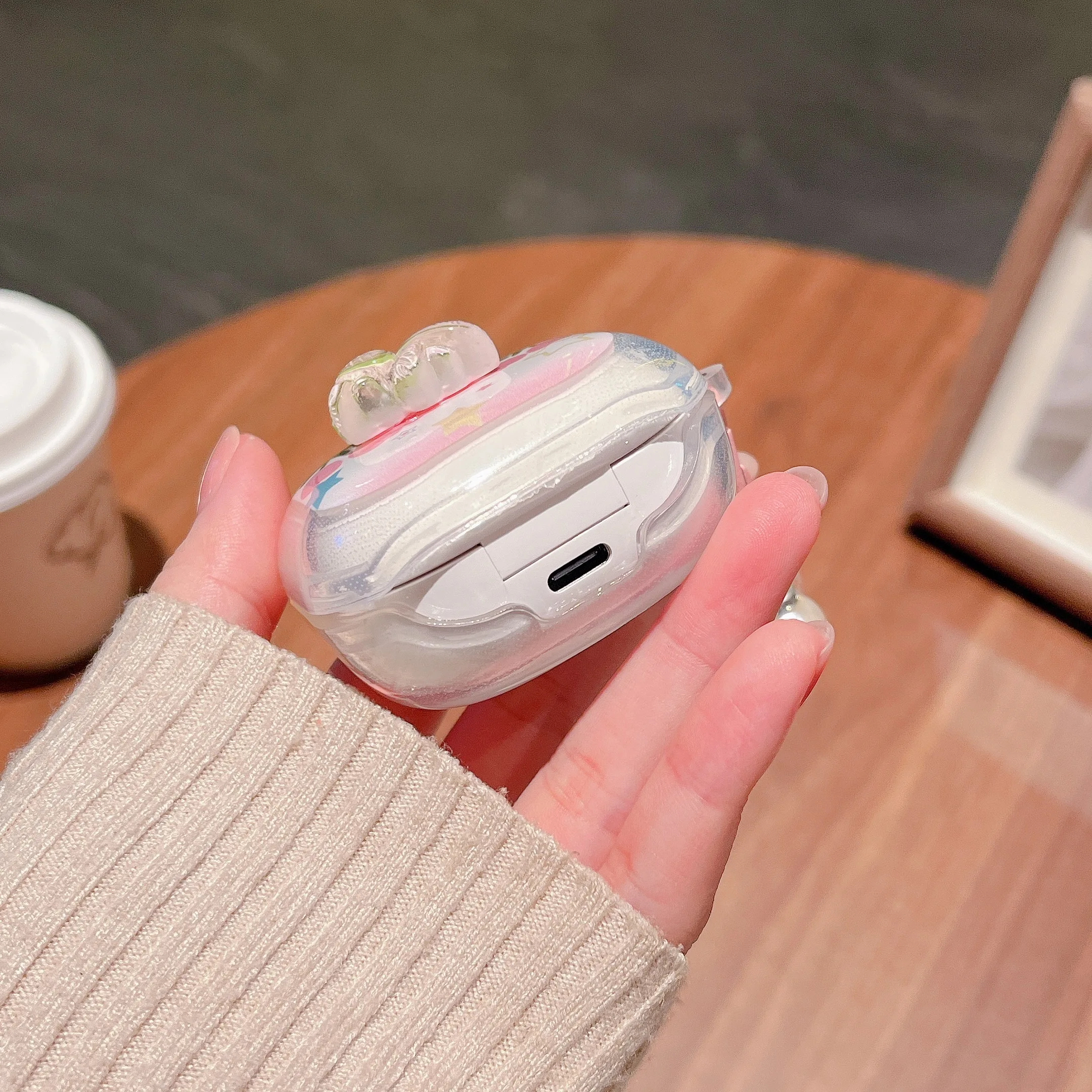 Para Samsung Galaxy Buds Live 2 Pro 2 FE funda gato de la suerte tulipán de coco muñecas 3D TPU funda para auriculares accesorios cubierta - imagen 5