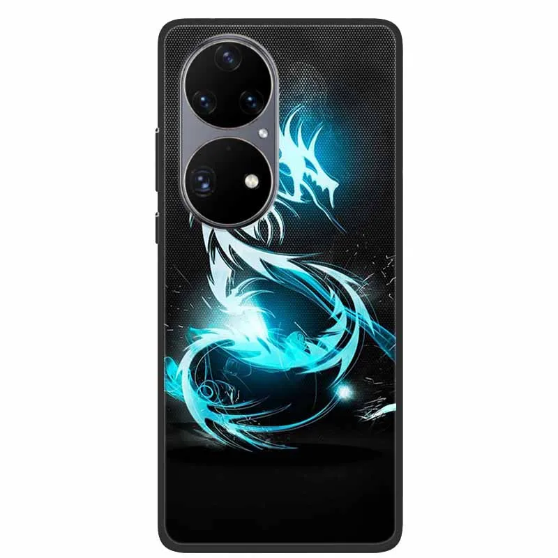 Funda de teléfono para Huawei P50 Pro, cubierta de silicona suave y fresca para Huawei P50Pro P50 Pro 5G, Fundas traseras P 50 Pro, Fundas de TPU a la moda - imagen 2