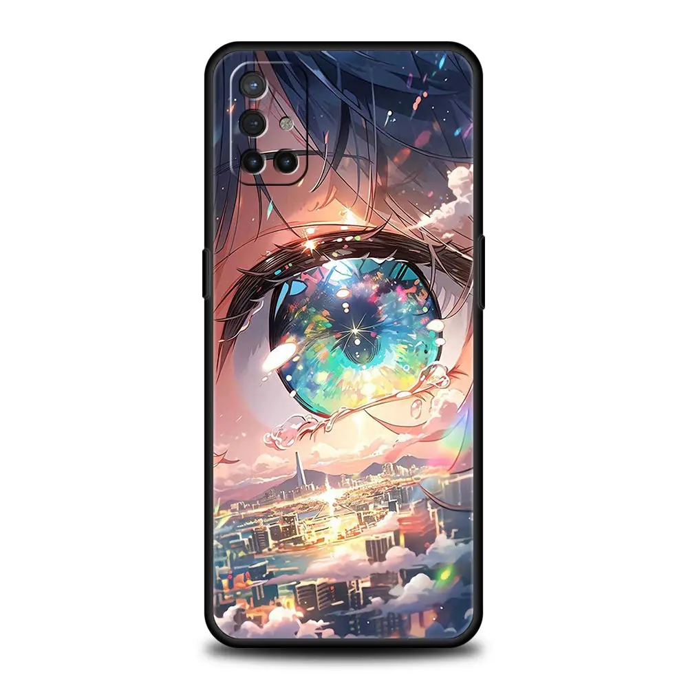 Funda de teléfono para OnePlus 12, 11, 10, 9 Pro, 9T, 12R, 10R, 9R, 9RT, 10T, 8T, 8, 7, 6T, 7T, Nord 2T, CE 2, 5G, N200, N10, arte de ojos bonitos, dibujos animados - imagen 3