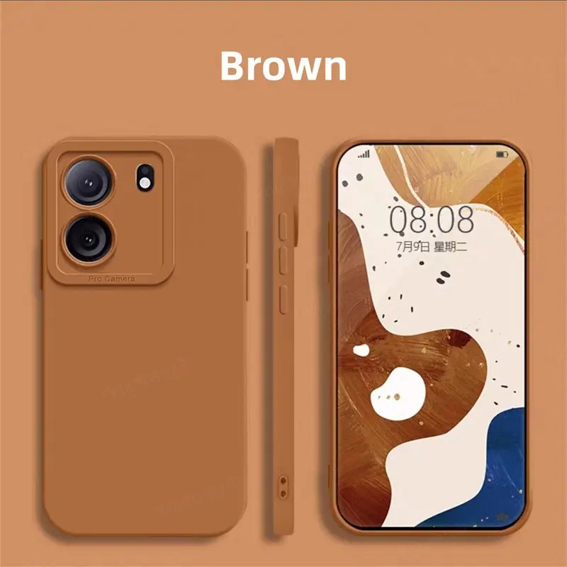 Funda de silicona líquida para Poco C65, Protector de cámara, parachoques trasero suave, Original, nuevo - imagen 2