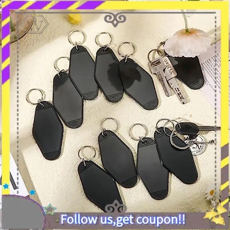 Nuevo 50 Uds llavero de motel llavero de Hotel en blanco llavero Vintage de sublimación a granel para manualidades DIY adorno - imagen 5