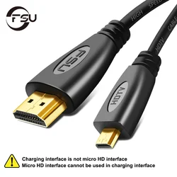 Cable HDMI 1.4 macho-macho chapado de oro para tablet proyector