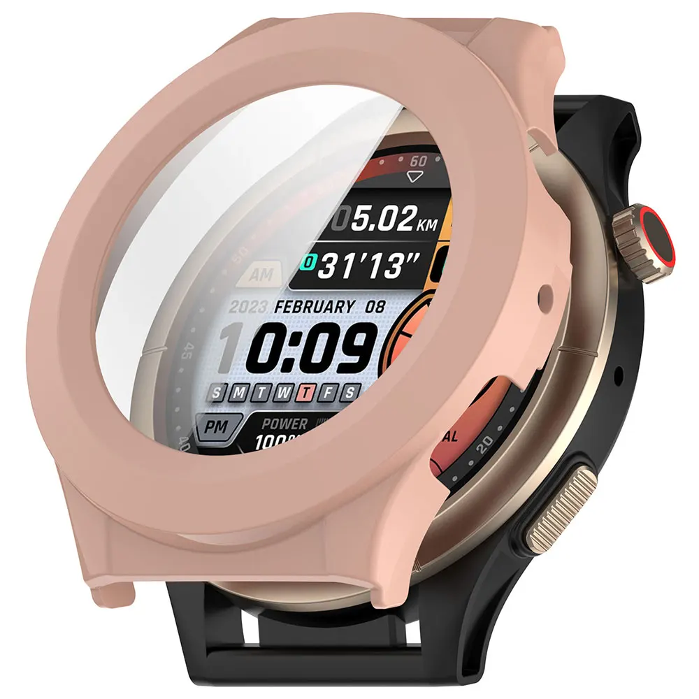 PC + funda templada antiarañazos cobertura completa cubierta de pantalla Protector de parachoques Shell para Amazfit Cheetah Round/Cheetah Pro - imagen 5