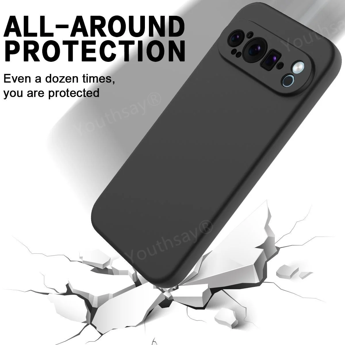 Funda de lujo para Google Pixel 9 Pro XL, carcasa trasera suave de silicona líquida Original, Pixel 9, 8 Pro, 8A - imagen 4