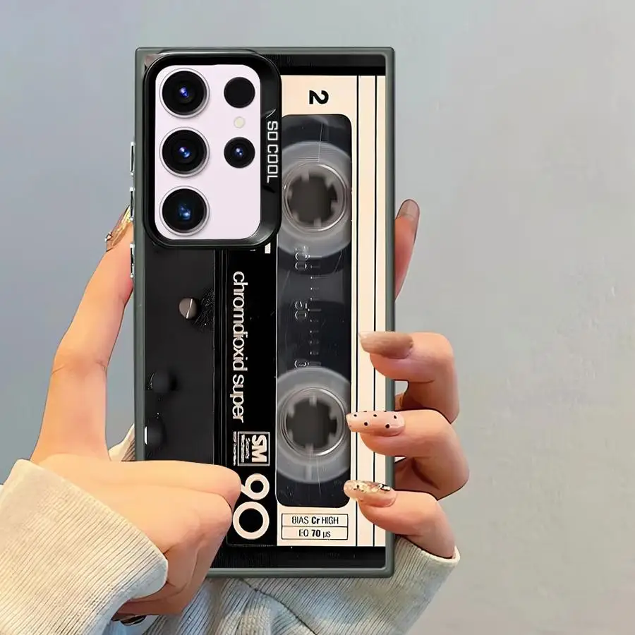 Funda de teléfono de carcasa suave para Samsung Galaxy S23 Note 20 Ultra S22 Ultra S20 FE S25 S21 S24Ultra S24 FE S25Plus patrón de cinta de la suerte - imagen 3