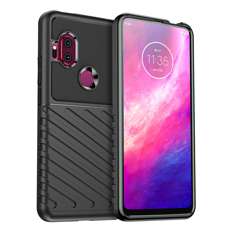 Funda de teléfono de silicona de lujo a prueba de golpes para Moto One Hyper - Funda protectora de TPU suave con características resistentes a los arañazos - imagen 4