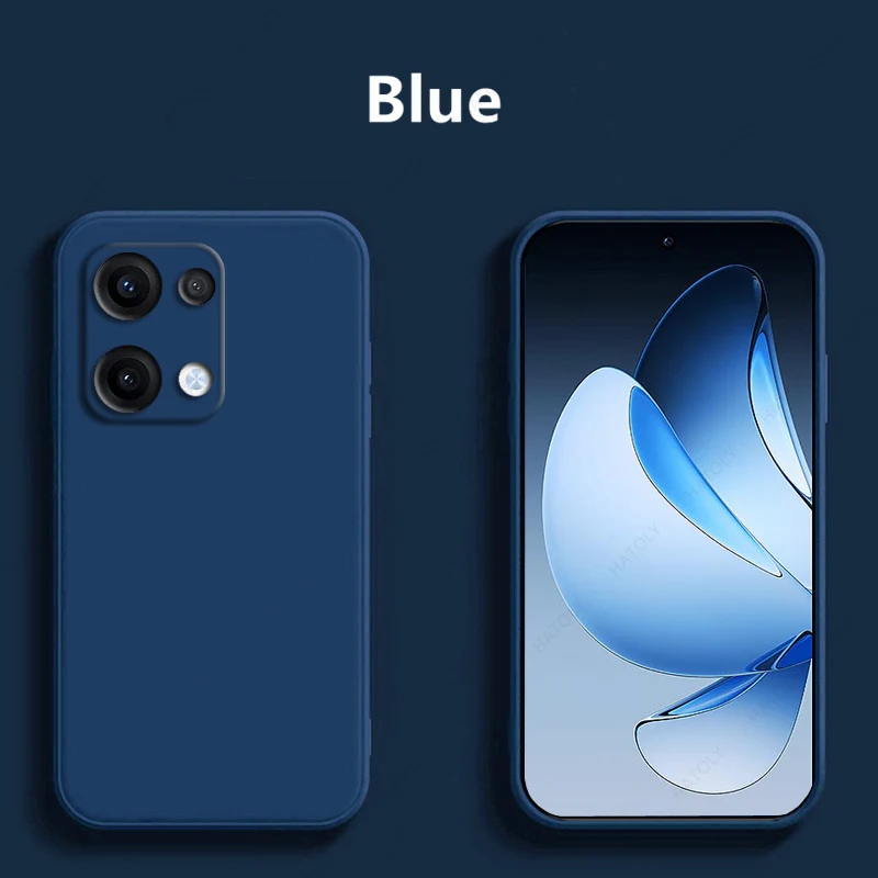 Funda de teléfono de silicona líquida Original para Oppo Reno13 5G, Funda a prueba de golpes чехол, Funda trasera para Oppo Reno13 Pro 5G - imagen 3