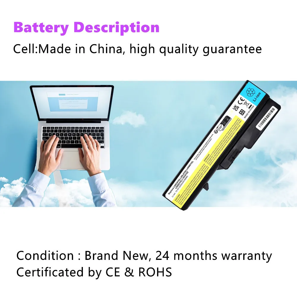 Batería del ordenador portátil para Lenovo IdeaPad G470 G470G G475E G560 G560A G560E G560G G560L G565 G460 G460E G460G G465 G465A L10C6Y02 - imagen 5