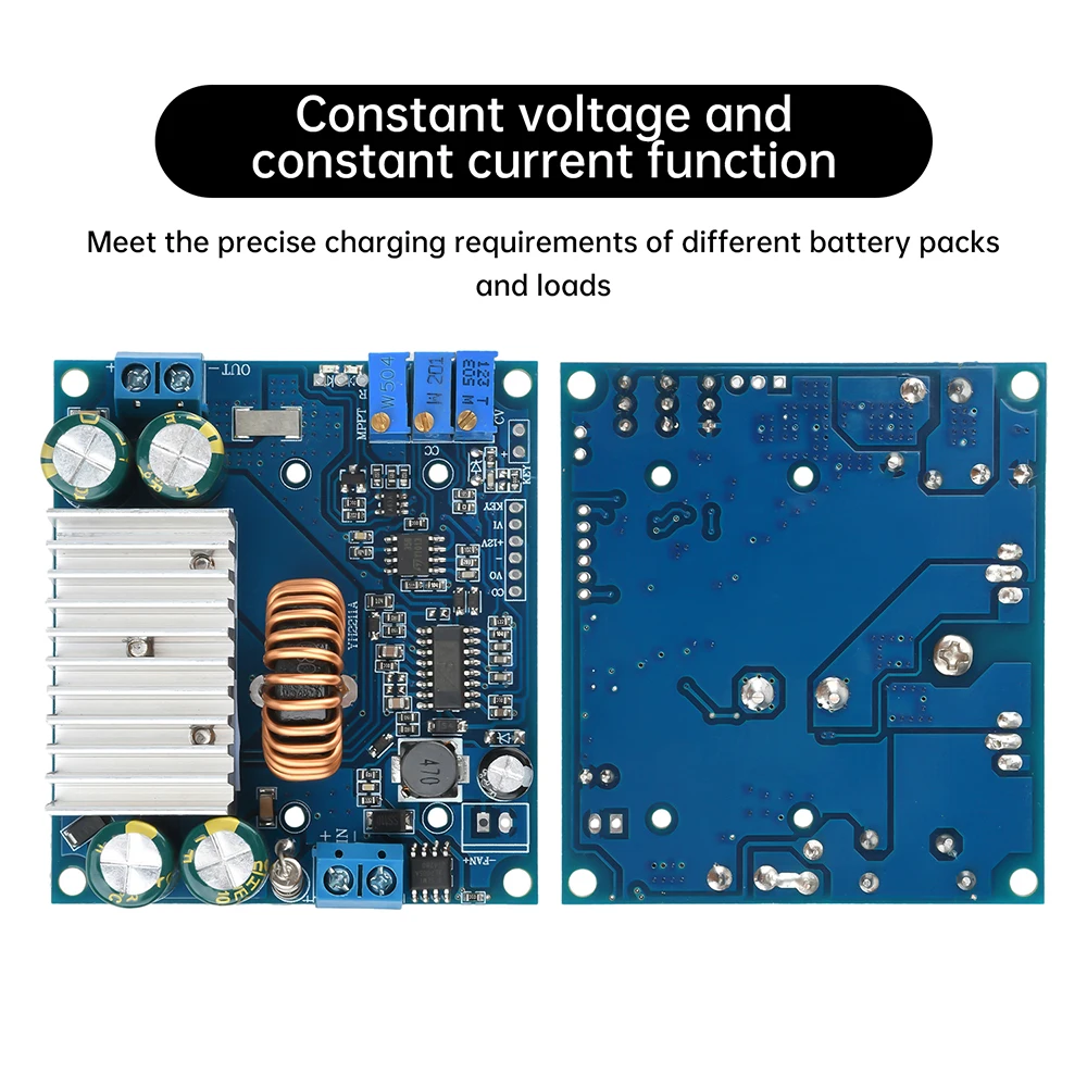 Módulo Buck ajustable de DC-DC, módulo de carga reductor MPPT Solar, rectificador síncrono de 15A, fuente de alimentación de corriente y voltaje constante - imagen 3