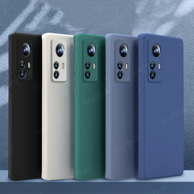 Para funda Xiaomi Mi 12 Lite funda para Mi 12 Lite a prueba de golpes TPU líquido parachoques funda suave para Mi 11 Lite NE 5G 12 12S Pro Fundas - imagen 2