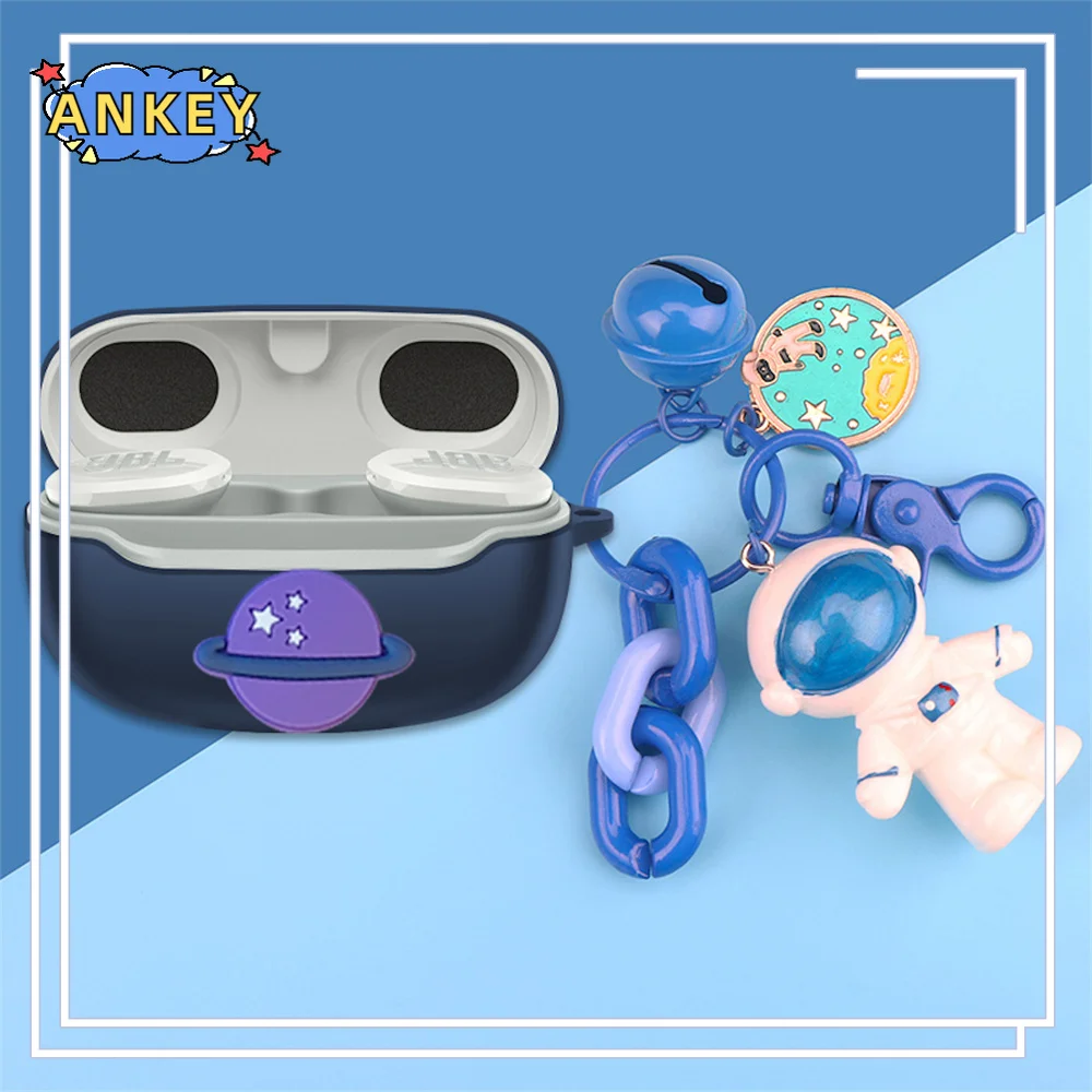 Estuche de dibujos animados para auriculares inalámbricos JBL Endurance Race, caja con colgante encantador - imagen 5