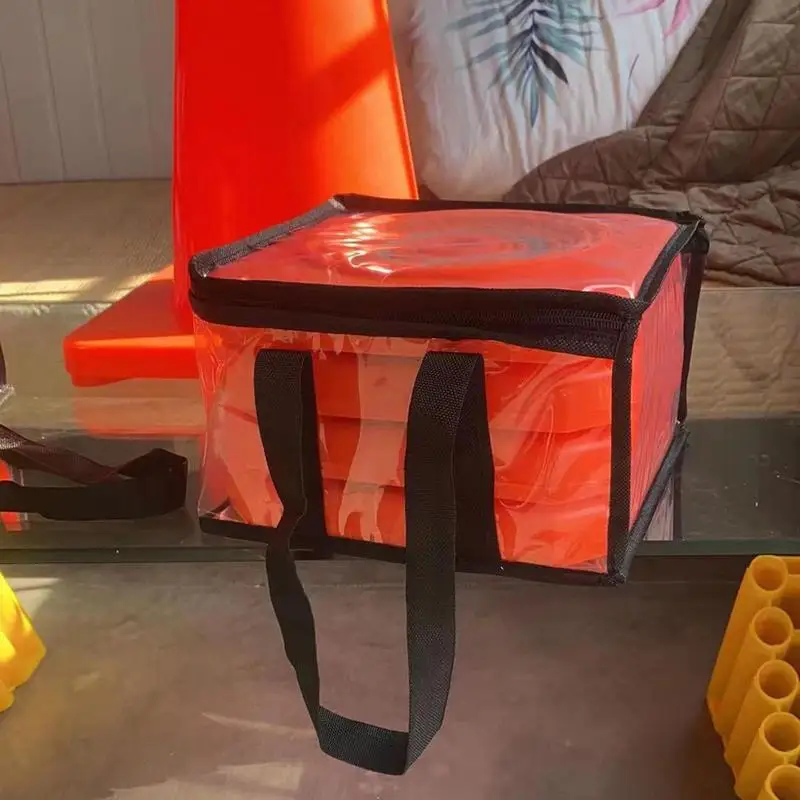 Conos de seguridad en carretera naranja plegables, conos de estacionamiento de tráfico, rayas reflectantes multiusos, 45cm - imagen 5