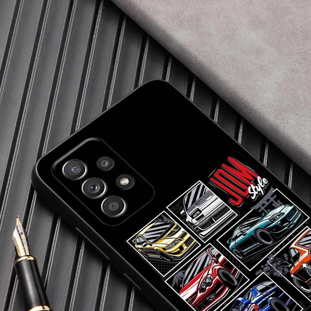 JDM funda de teléfono Galaxy A53 5G, carcasa trasera para Samsung A54, A52, A52S, A51, A71, A73, A72, A41, A42, A91, A32, A33, Tokyo Drift Sports Car - imagen 4