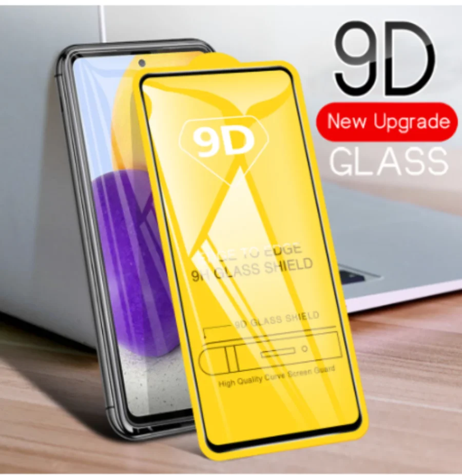 2 uds 9D Protector de pantalla de vidrio templado para IPhone 13 12 15 11 14 Pro Max vidrio Protector para IPhone X XR XS Max 7 8 Plus - imagen 2