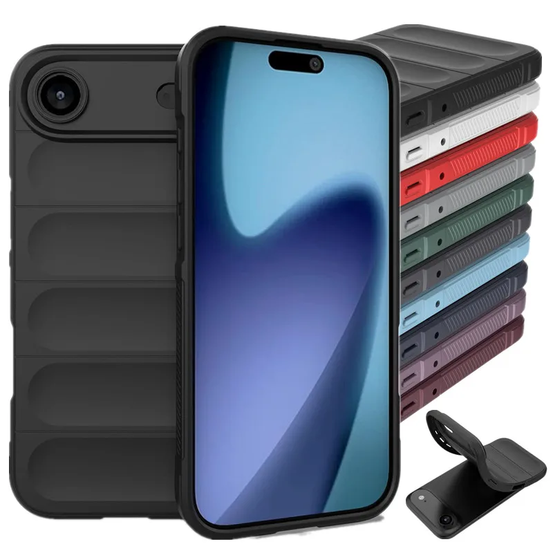 Funda de silicona Flexible con sensación de piel suave para Apple iPhone 17 Air 17 Pro Max, funda protectora a prueba de golpes