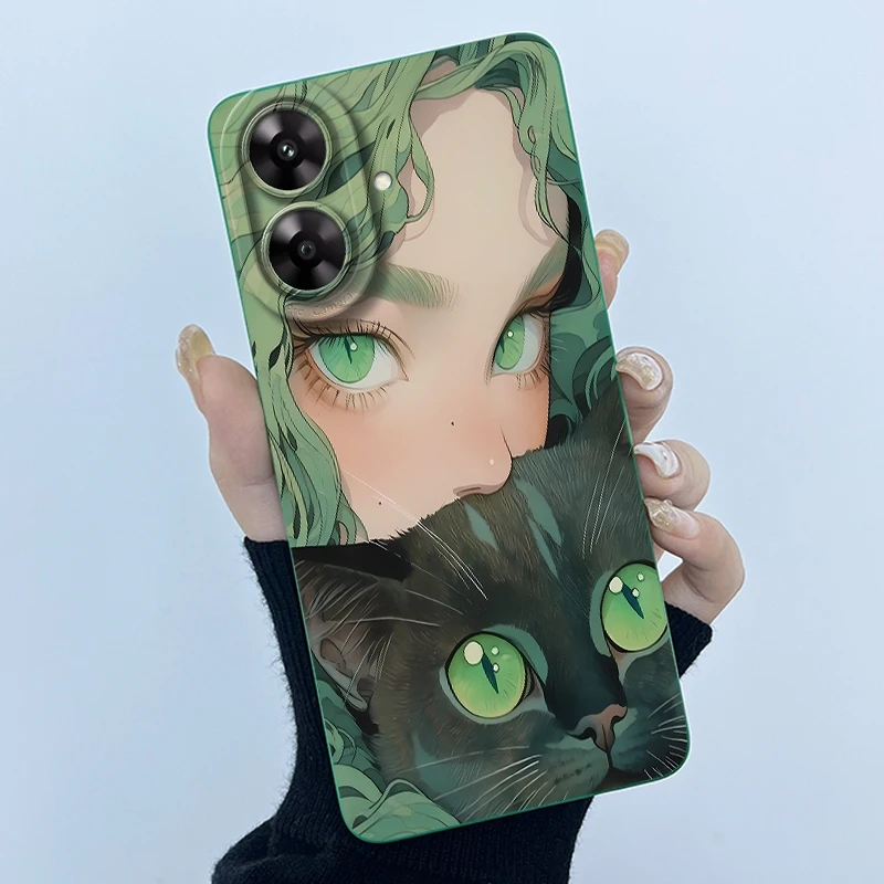 Para Realme Note 60x funda Realme Note 60x funda de teléfono Note60x dibujos animados lindo Labubu mate protección de cámara cubierta trasera a prueba de golpes - imagen 2