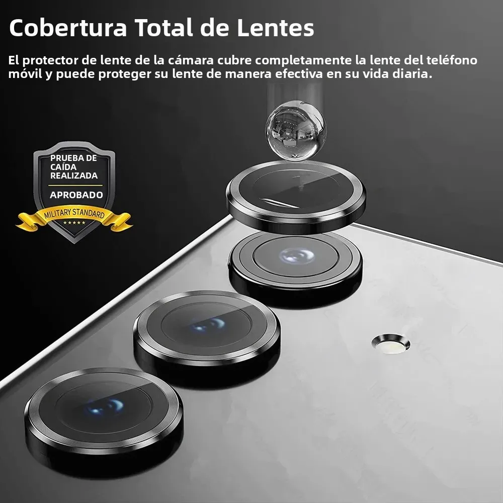 Funda con anillo Protector para cámara trasera para Samsung Galaxy A56 A36 A26 A55 A54 A35 A34 A25 A15 A14 5G, cubierta trasera de lente de vidrio templado - imagen 4