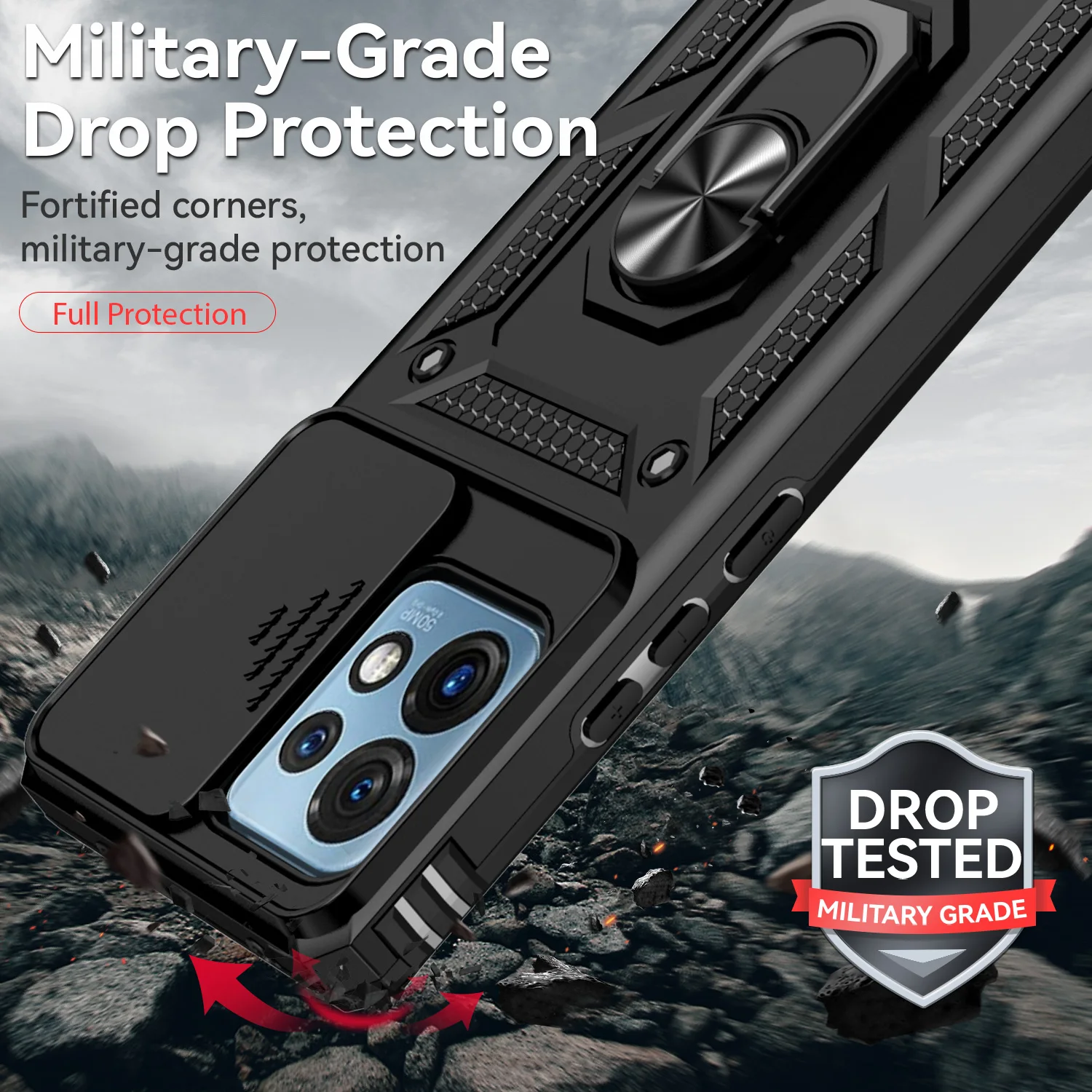 EdgePlus-funda de lujo con anillo magnético para Motorola X40 Pro, X40Pro, soporte para teléfono, Moto X40 Pro Edge Plus 2023 - imagen 5