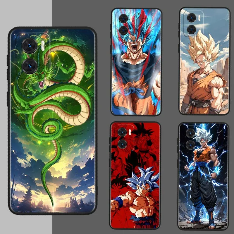 D-Dragon Ball Cool Saiyan cubierta para Motorola Moto G85 G64 G55 G54 G45 G35 G34 Edge 50 40 5G funda de teléfono negra
