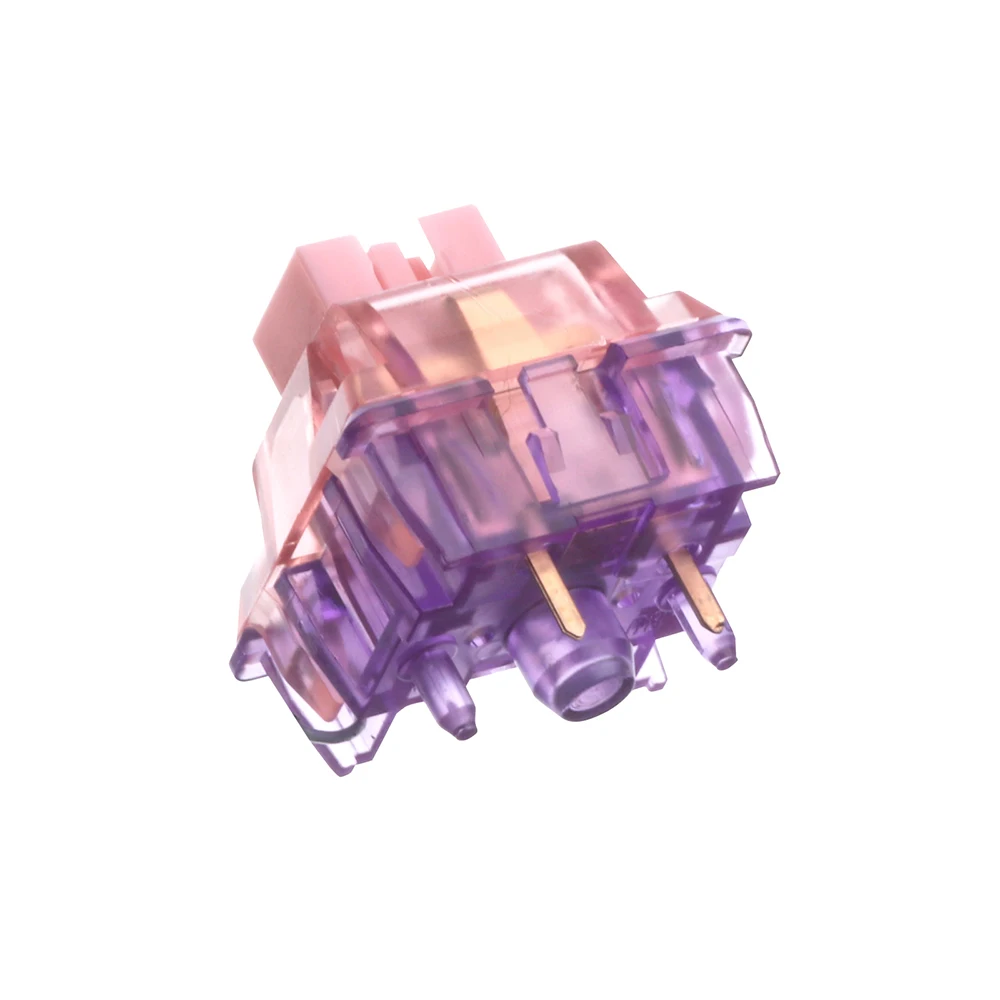 Juego de interruptores EPOMAKER Flamingo de 35 piezas, interruptor lineal lubricado de fábrica, vástago POM, carcasa de PC de doble resorte, Teclado mecánico - imagen 5