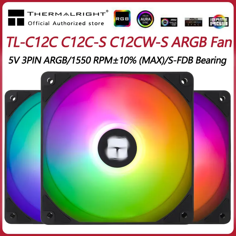 Ventilador 120mm ARGB Gaming Thermalright TL-C12C