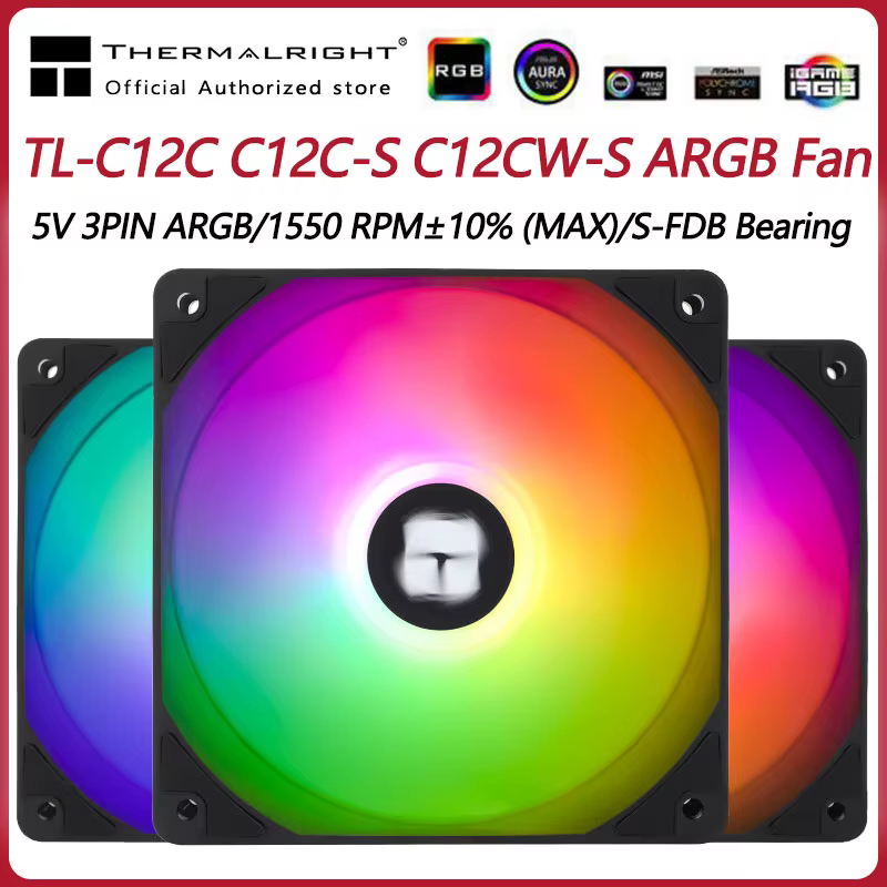 Ventilador 120mm ARGB Gaming Thermalright TL-C12C