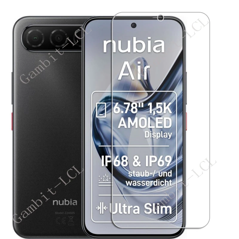1/3 Uds 9H HD vidrio templado para ZTE Nubia Air ON ZTENubiaAir NubiaAir 6,78 "película protectora de pantalla - imagen 2