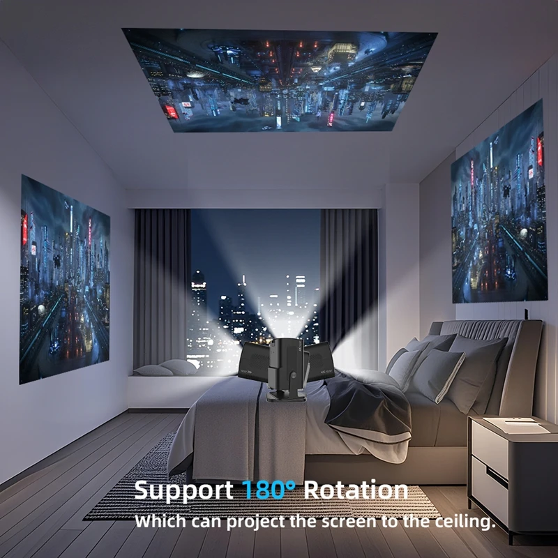 Mini proyector con licencia de Netflix con Wifi6 BT5.2 4K nativo 1080P X12 NTV proyector Auto Keystone Control de voz aplicaciones integradas - imagen 4