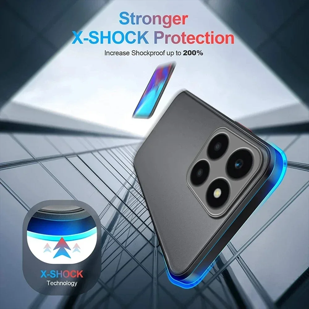 Funda rígida translúcida mate para Huawei Honor X8 X9B X9A X6S X6 X8b X8a X6a X6 70 90 Lite, funda trasera esmerilada de silicona a prueba de golpes - imagen 2