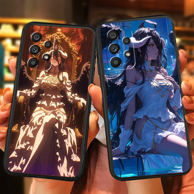 Overlord película Anime Cool para Samsung A53, A52, A33, A32, A51, A71, A21S, A13, A73, A55, A22, A23, A35, A72, A54, A12, cubierta negra 5G - imagen 2