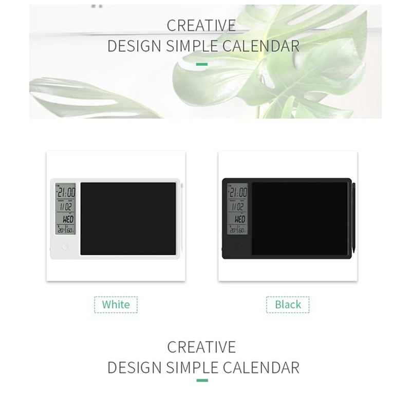 Calendario Electrónico multifunción, tablero de escritura a mano LCD, adorno de escritorio para oficina, oferta - imagen 4