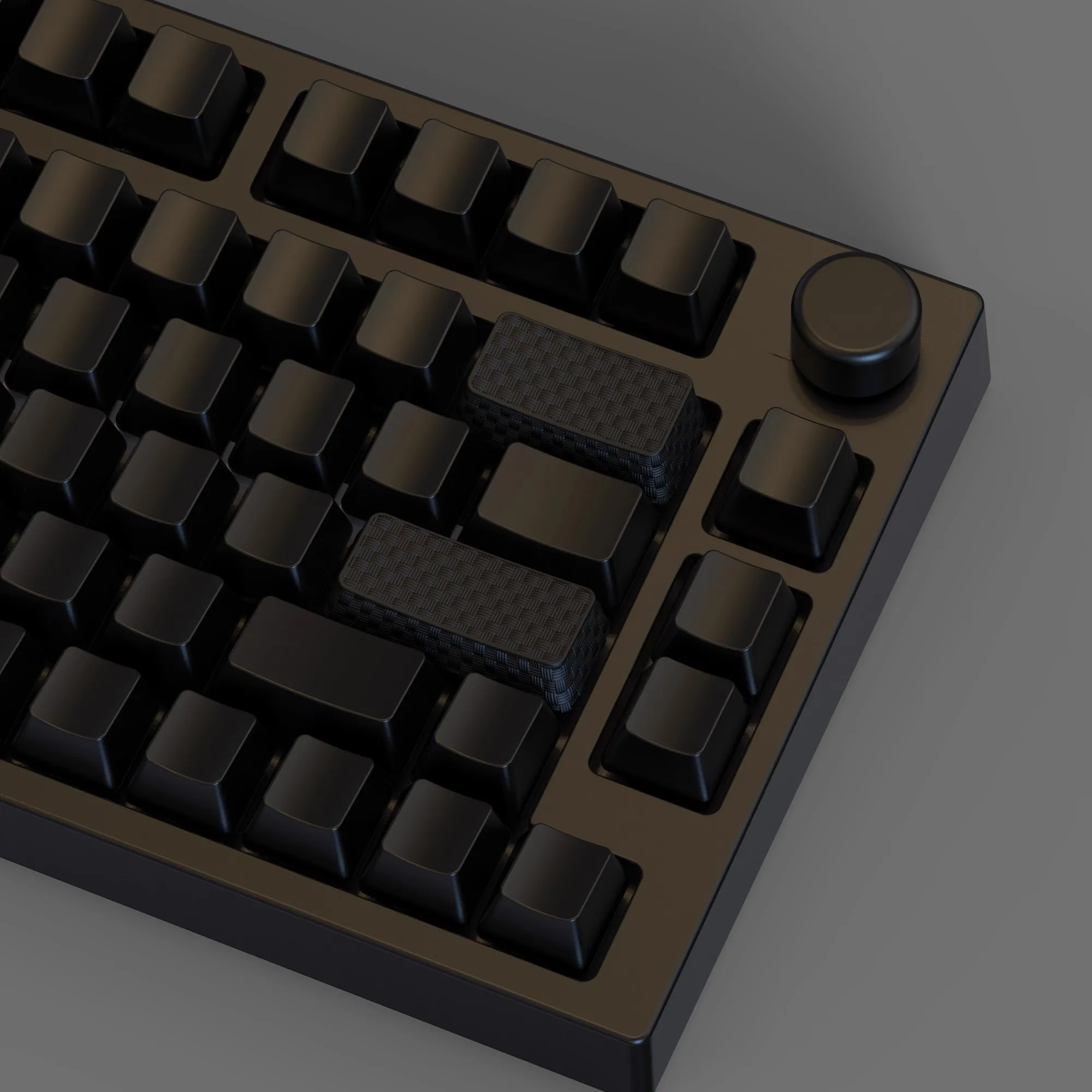 Teclas con estampado de fibra de carbono, teclas sencillas de resina 3D artesanal, teclas personalizadas de 2,25/6,25U para teclado mecánico, regalo, interruptor cruzado MX - imagen 4