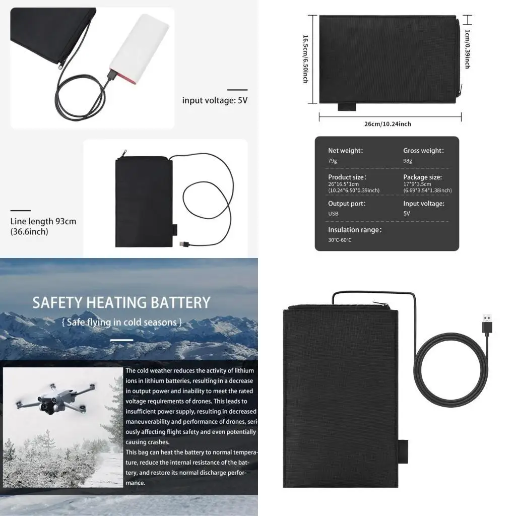 Batería Y1UB Bolsa Fireproof Bolsa explosión a prueba explosión Gran capacidad Almacenamiento batería Bolsas seguras