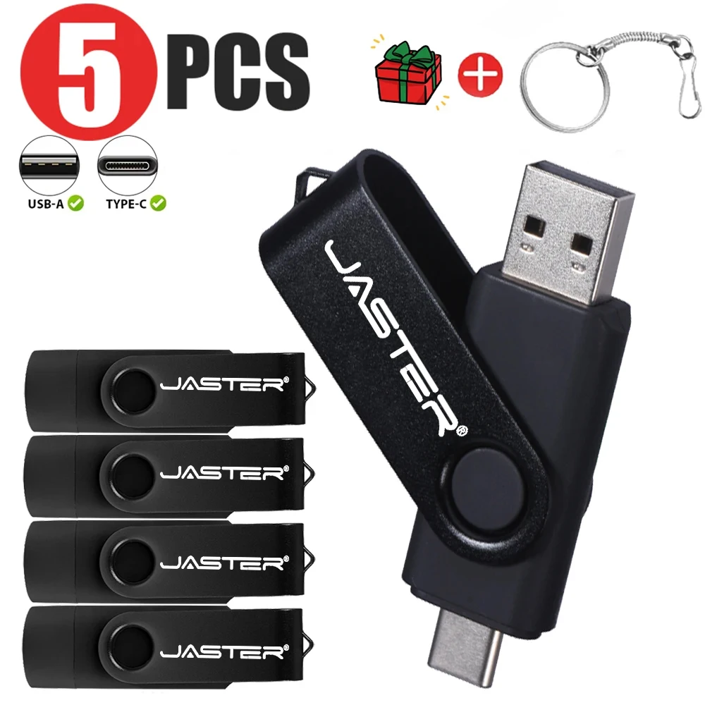 5 unids/lote TYPE-C USB Fash Drive 128G 64GB Pen Drive фне tinggi Flash Drive 8G 4G 2G 1GB impermeable U-Disk Memoria Cel Usb Stick regalo - imagen 5