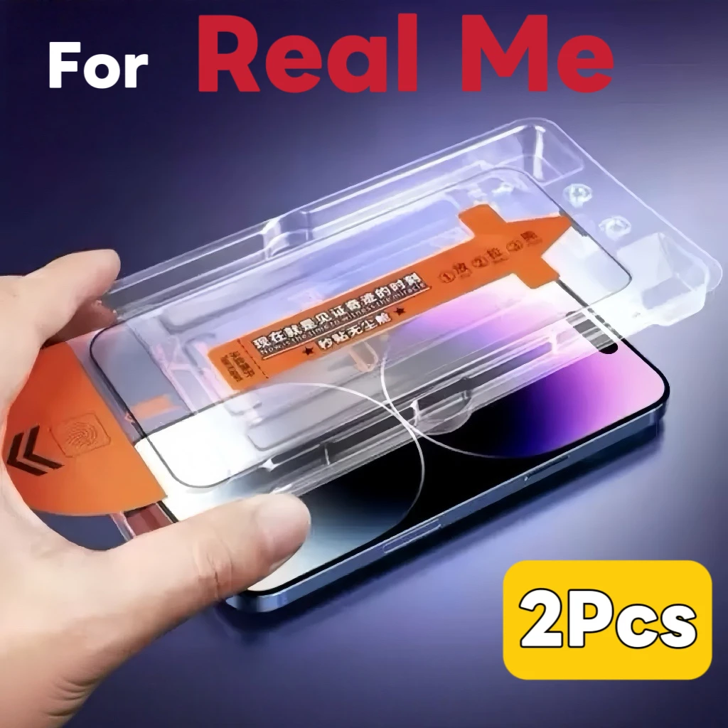 Protector de pantalla de vidrio templado de alta definición de 2 piezas para la serie Real ME
