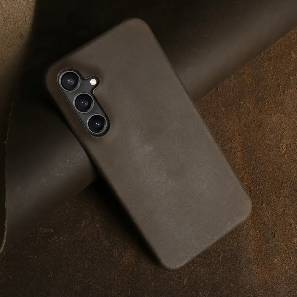 Funda de lujo para teléfono Magsafe magnético Samsung Galaxy S23 Ultra, funda de cuero para Samsung S24 S23 S22 S21Plus, funda de carga inalámbrica - imagen 3