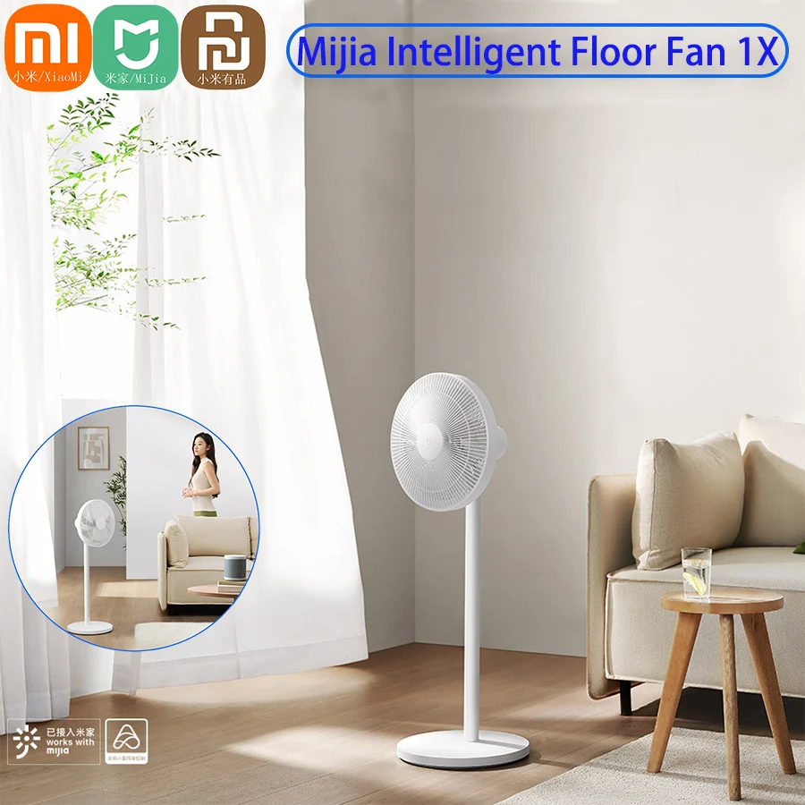 Xiaomi Mijia-ventilador inversor de CC inteligente, 1 versión mejorada para el hogar, enfriador de suelo, aire acondicionado portátil, ventilador de pie Natural - imagen 2