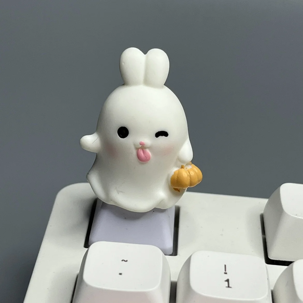 DIY transparente fantasma Keycap creativo lindo Halloween calabaza Teclado mecánico personalizado Cherry MX Axis Keycap - imagen 3