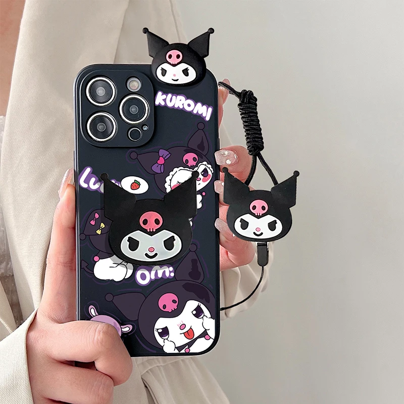 Funda bonita de Tpu con dibujos de Kuromi en 3D para Realme C53 C25 C21 C21Y C25Y C20 C51 C12 C15 C30 Note 50 C55 C33 C35 C67 C31 12 Pro - imagen 5
